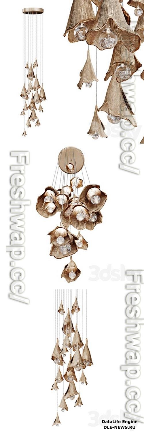 Pendant light in the form of flowers KOLOKOLCHIKI 3D Models