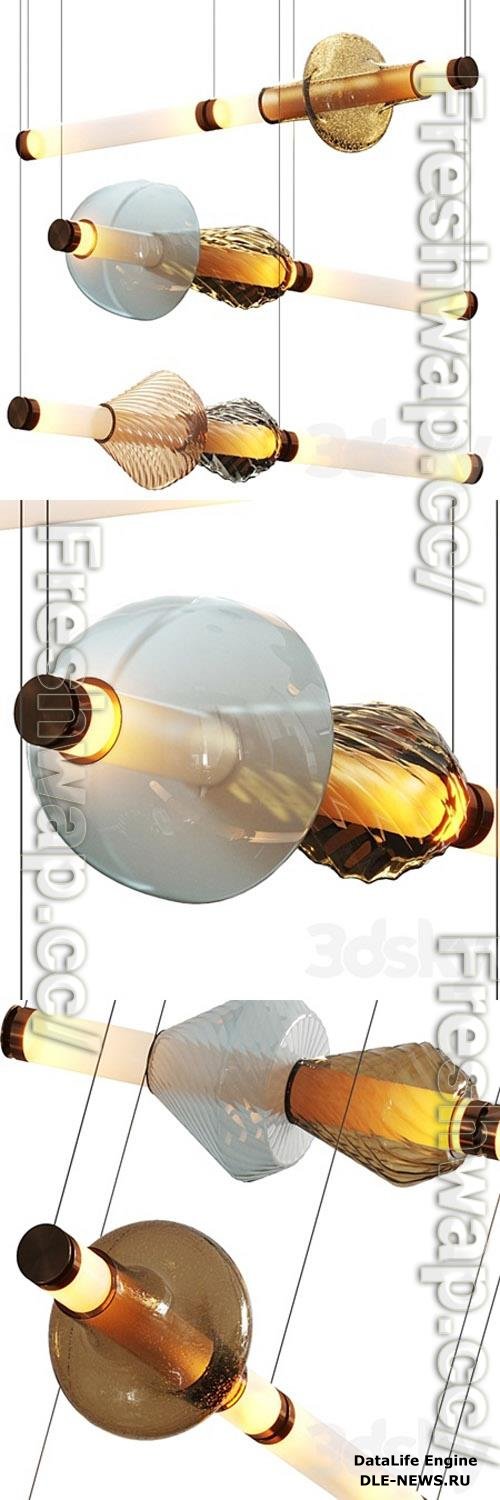 Gabriel Scott Luna Kaleido Pendant Lamps Complication 1 3D Models