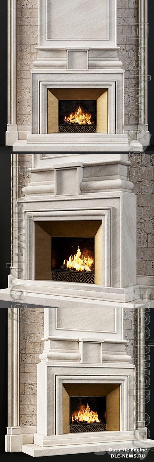 Fireplace modern 77 3D Models