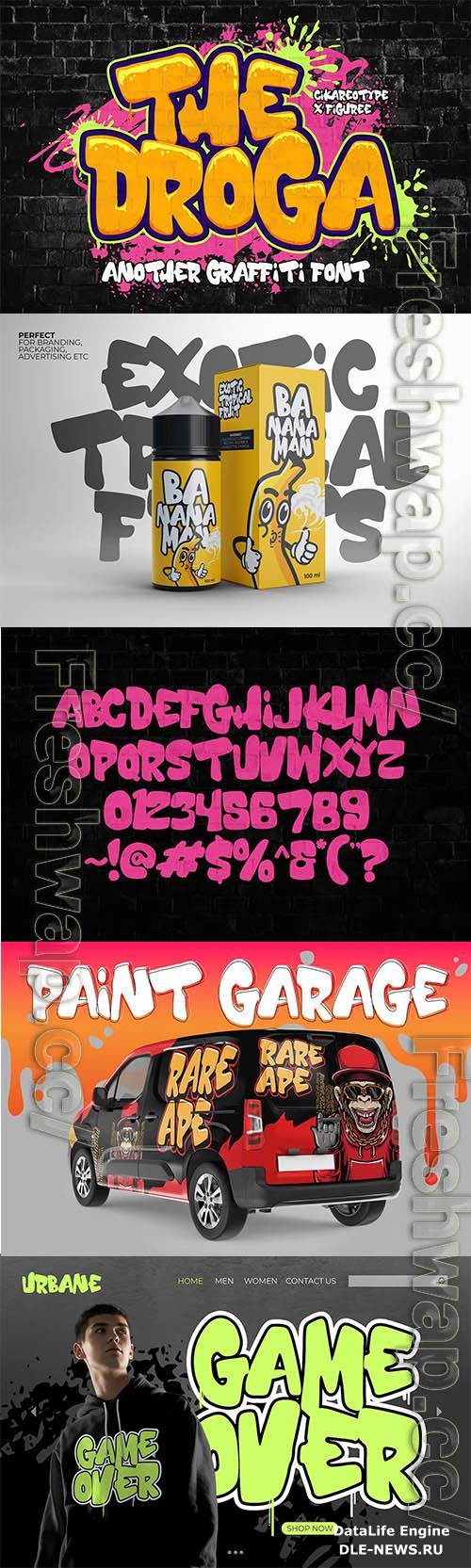 The Droga - Thick Graffiti Font OTF