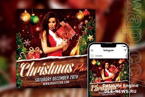 Festive Luxurious Christmas Party Instagram Post Template