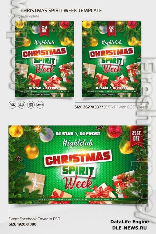 CHRISTMAS SPIRIT WEEK TEMPLATE + INSTAGRAM POST (PSD)