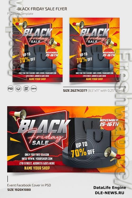 BLACK FRIDAY SALE TEMPLATE + INSTAGRAM POST (PSD)