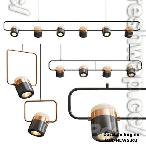 Ling PL6-4-1 Linear Suspension Light 3D Models