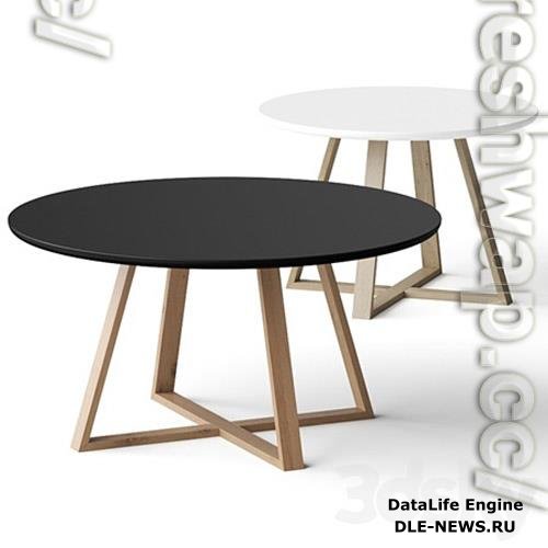 Nordic Studio Minimalist Creative Round Coffee Tables 3D Models