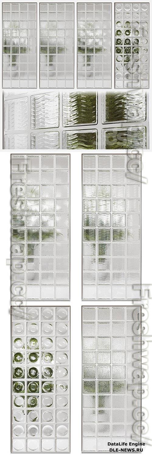 Glass block partition 4 3D Models