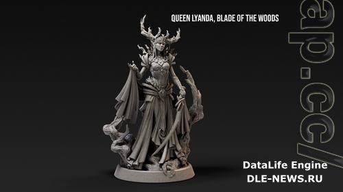 Loot Studios Miniatures - Queen Lyanda Blade of the Woods 3D Print