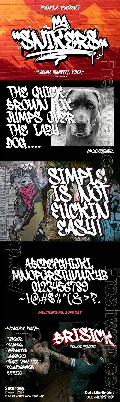 Snikers - Urban Graffiti Font OTF