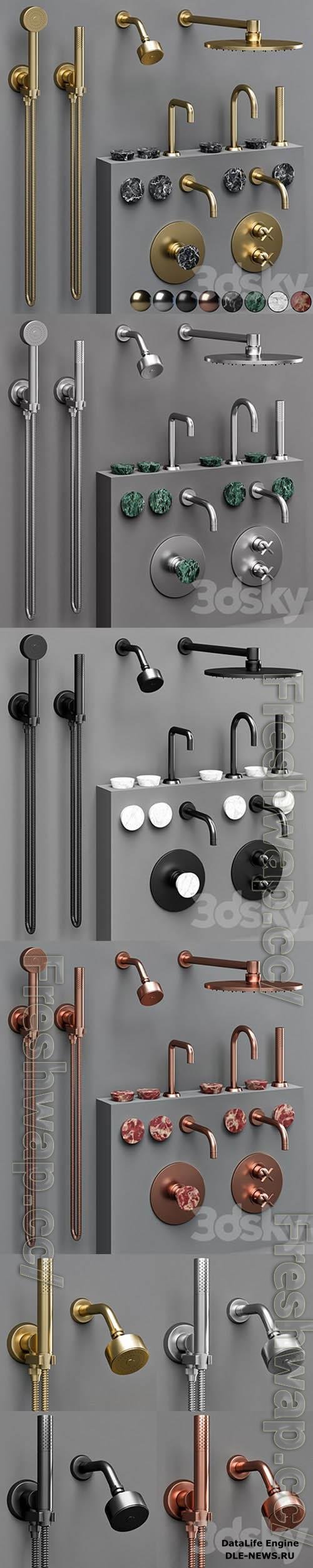 The watermark collection ZEN bathroom faucet set 3D Models