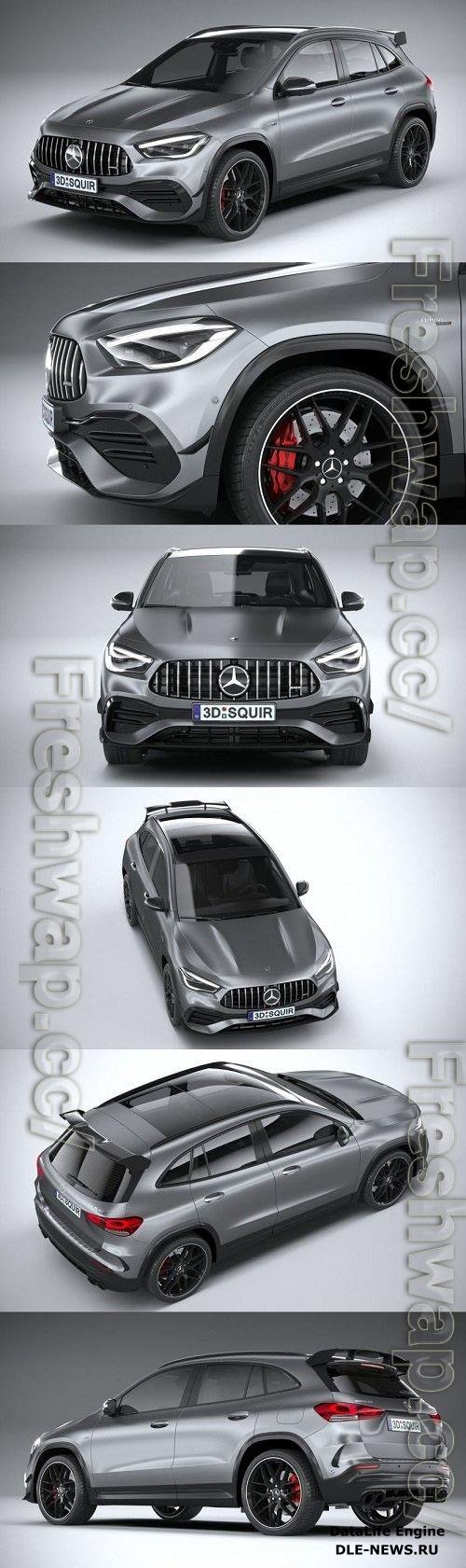 Mercedes-Benz GLA45 S AMG 2021 Hi-Poly 3D Models