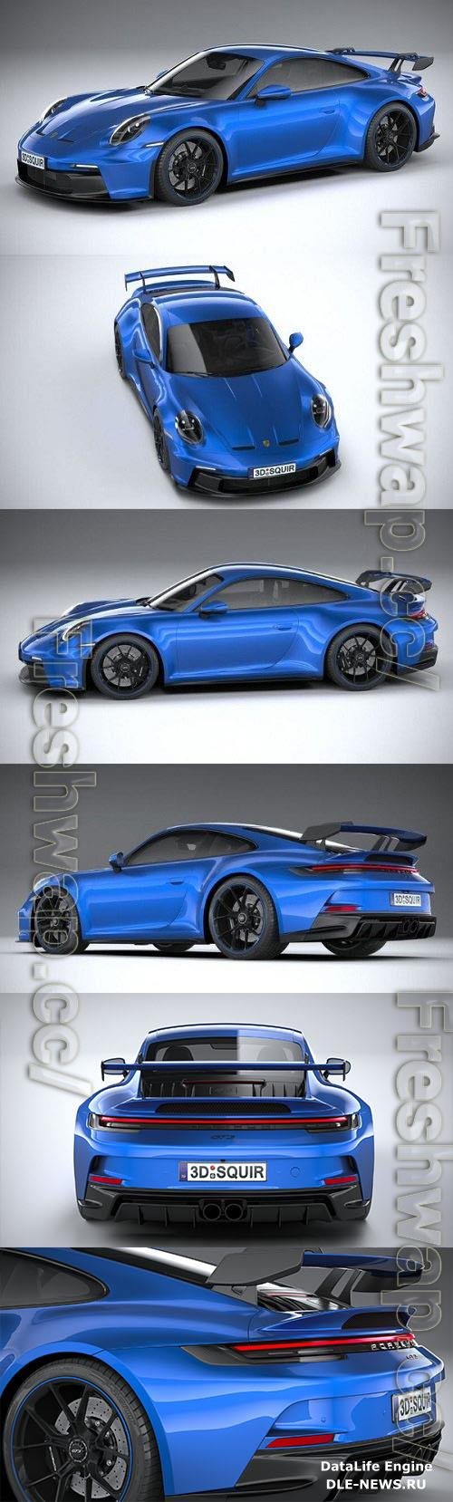 Porsche 911 GT3 2022 3D Models