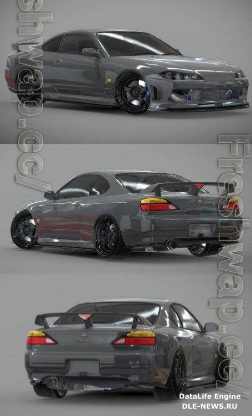 Nissan Silvia S15 PBR 3D Models