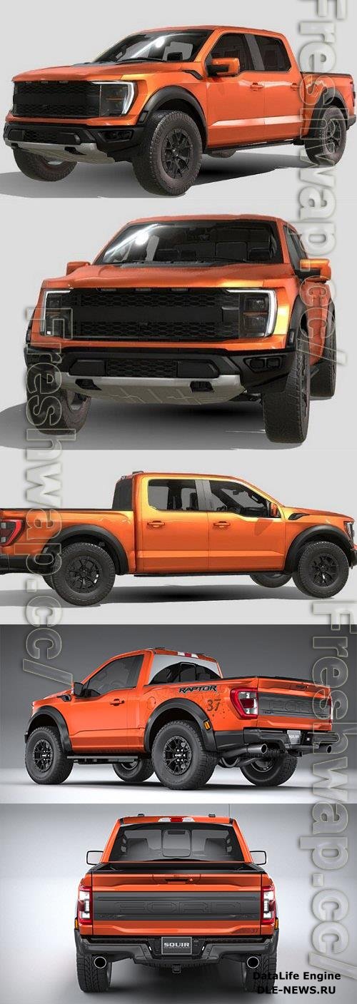 Ford F-150 Raptor 2022 3D Models