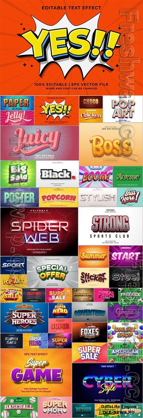 50 Text effect exclusive set vol 1