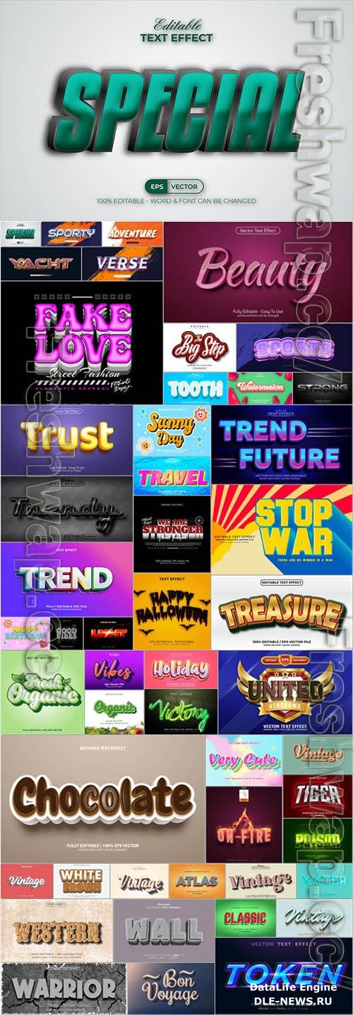 50 Text effect exclusive set vol 2