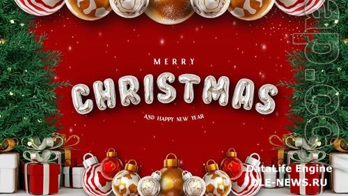 Merry christmas and happy new year with 3d open gift boxes on podium and christmas ornaments