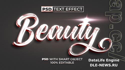 Beauty text effect style editable text effect