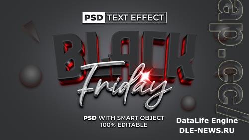 Black friday text effect style editable text effect