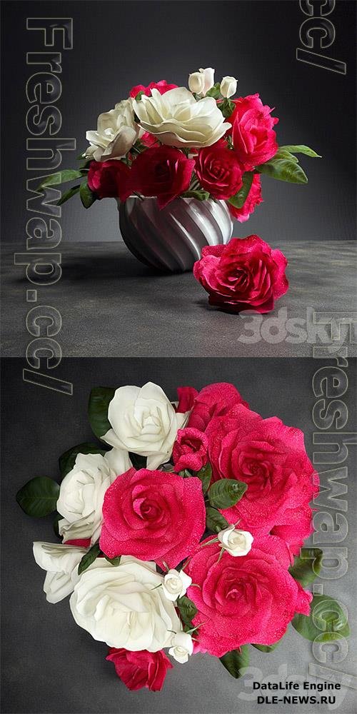 Bouquet of roses 3D Models