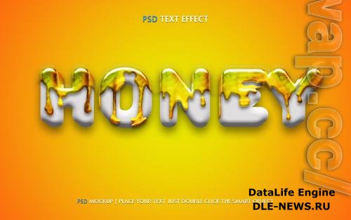 Honey psd text effect easy editable