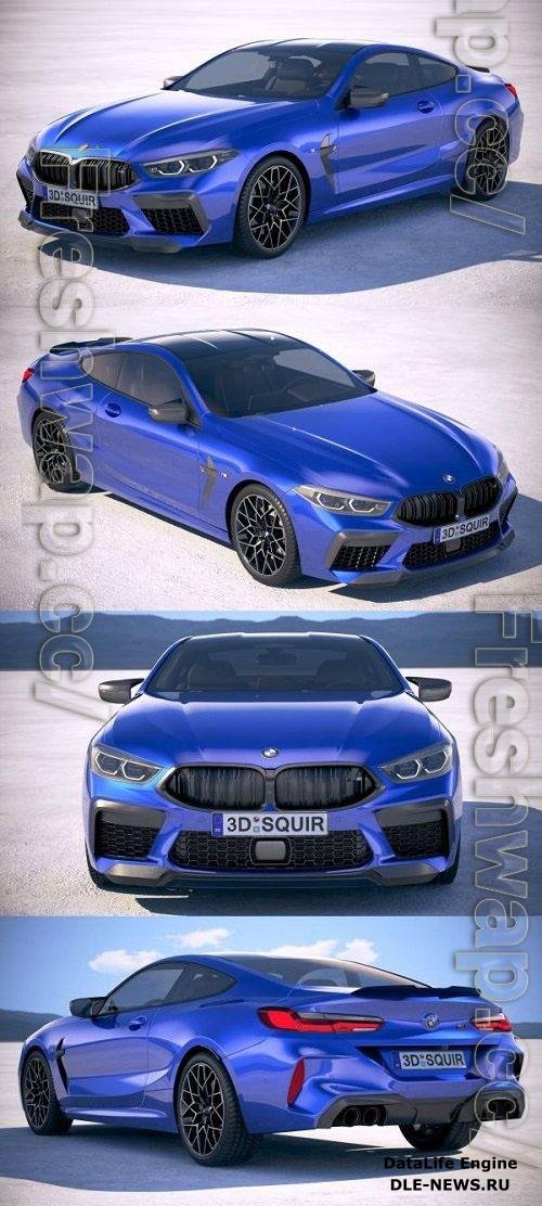 BMW M8 Gran Coupe Competition 2020 3D Models
