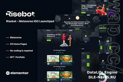 ThemeForest - Risebot - Metaverse IGO Launchpad Elementor Template Kit/41878902