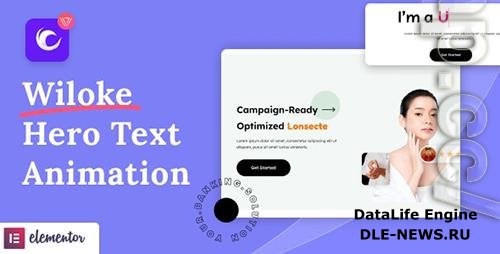 Codecanyon - Wiloke Hero Text Animation for Elementor/41954958