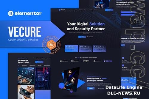 ThemeForest - Vecure - Cyber Security Services Elementor Template Kit/41897416