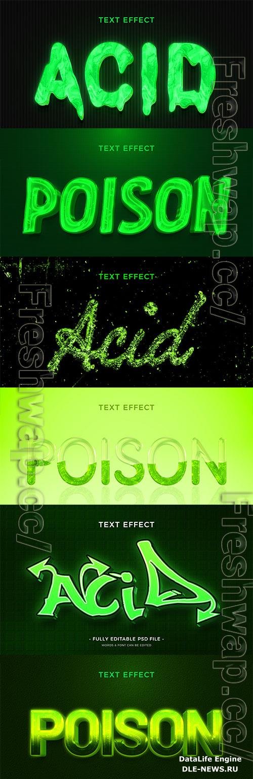 Psd style text effect editable set vol 40