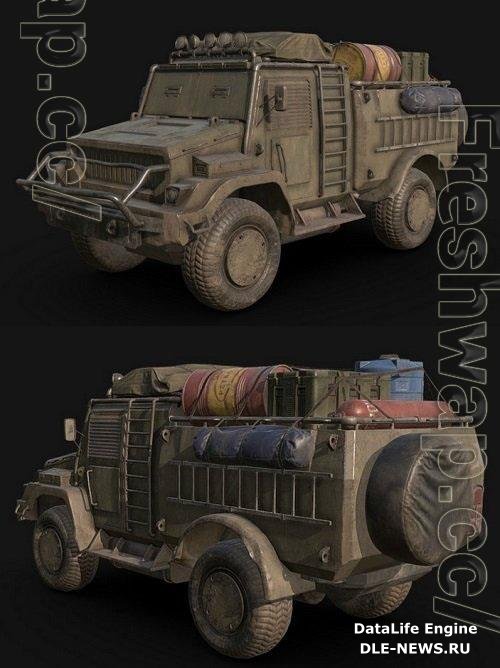 Nomad combat vehicle PBR 3D Model