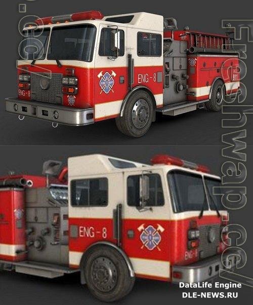 Fire Truck 3D Model