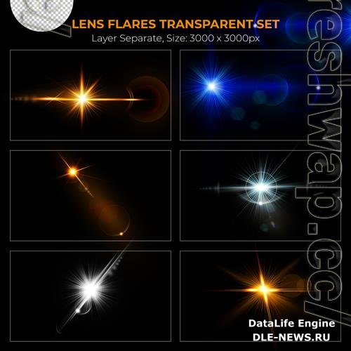 PSD realistic colorful lens flare lights effect collection vol 15