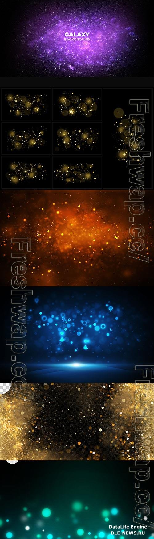 PSD abstract background design, bokeh lights