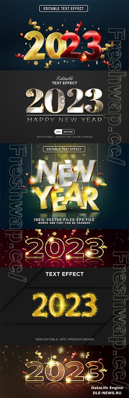 2023 editable text effect vector template vol 9