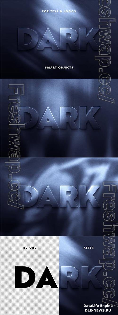 Dark Text Effect Psd